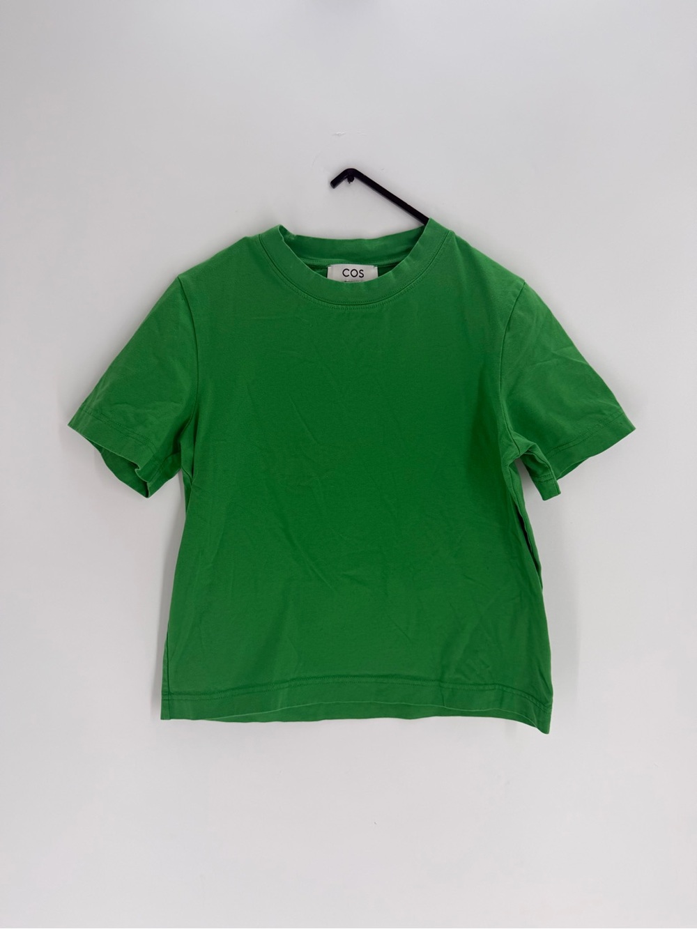 Cos Clean Cut Heavyweight Regular T-Shirt In Green